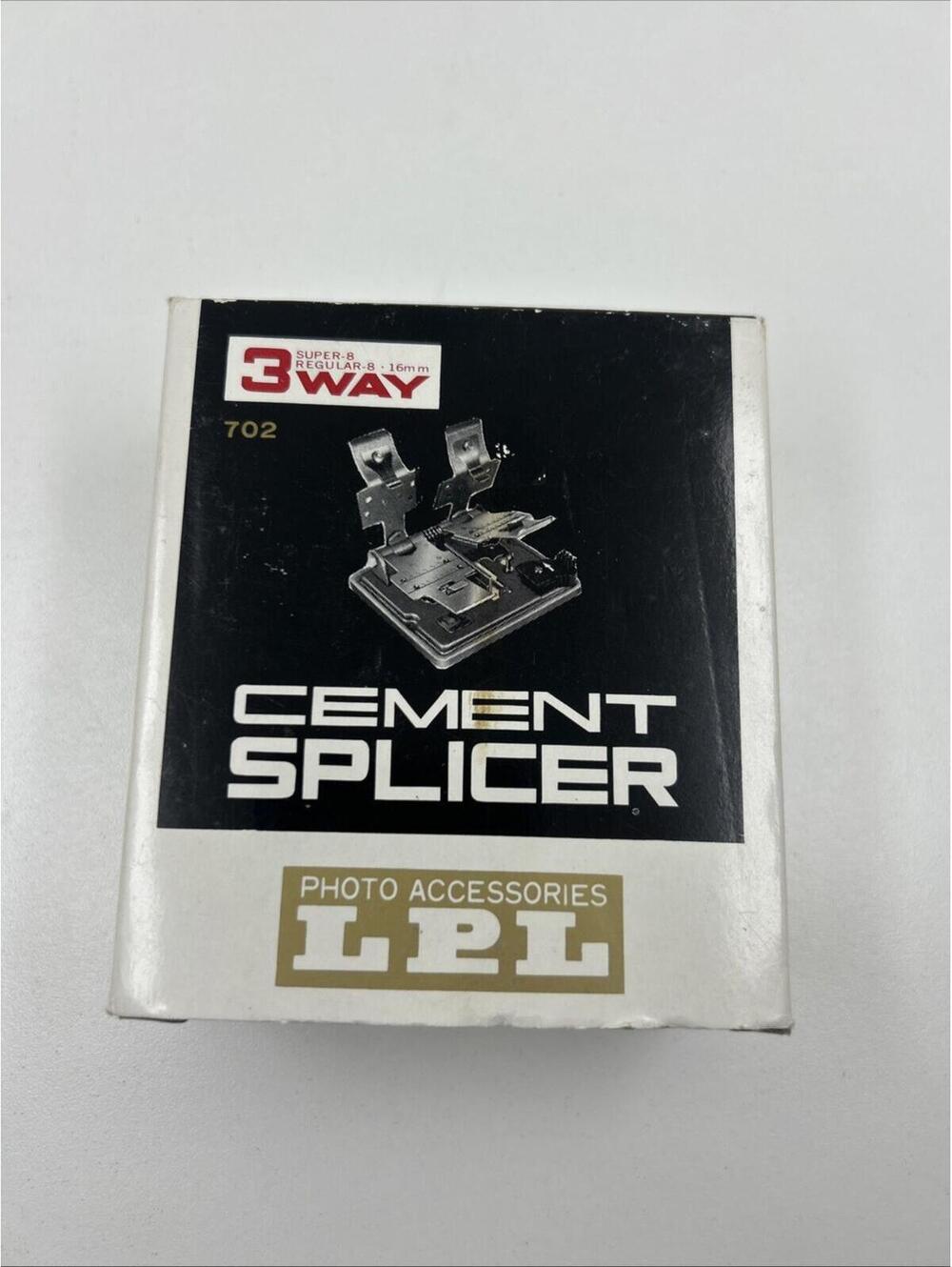 Vintage LPL 702 3-Way Cement Splicer Super 8 Regular 8 16mm Film Editing Tool